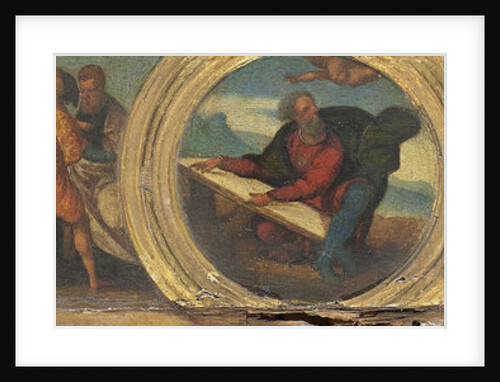 Moses and the Tablets of the Law, the Curse of the Withered Fig Tree, and the Parable of the Widow's Mite by Lodovico Mazzolino