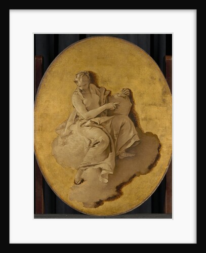 Allegorical Figure of a Woman with a Shield or a Mirror (Prudence?) by Giovanni Battista Tiepolo