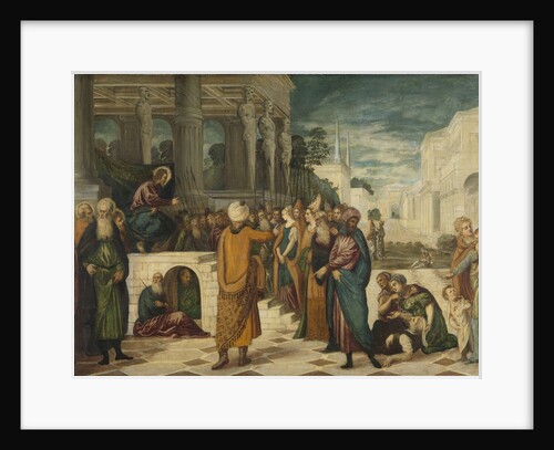 Christ with the Adulterous Woman by Jacopo Tintoretto