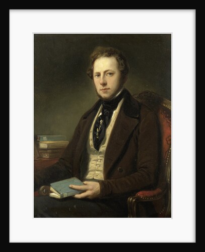 Portrait of a Man, perhaps the Poet Petrus Augustus de Genestet by Nicolaas Pieneman