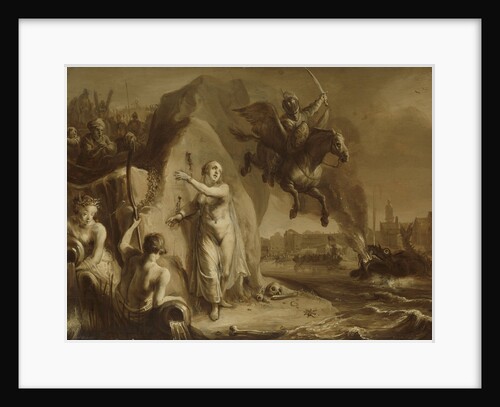 Perseus and Andromeda. Allegory of the liberation of the Netherlands by Prince Frederik Hendrik by Pieter Symonsz. Potter