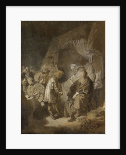 Joseph Telling his Dreams to his Parents and Brothers by Rembrandt Harmensz. van Rijn