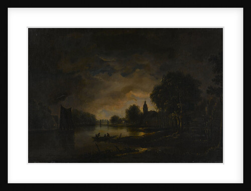 River view by moonlight by Anonymous