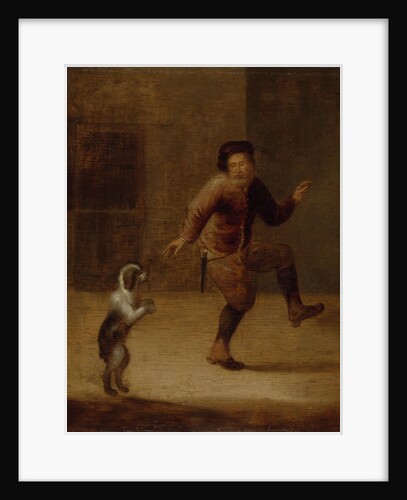 A Man Dancing with a Dog by François Verwilt