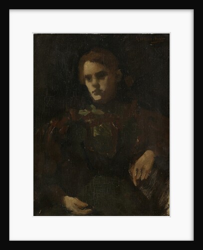 Model study (Geesje Kwak?) by George Hendrik Breitner