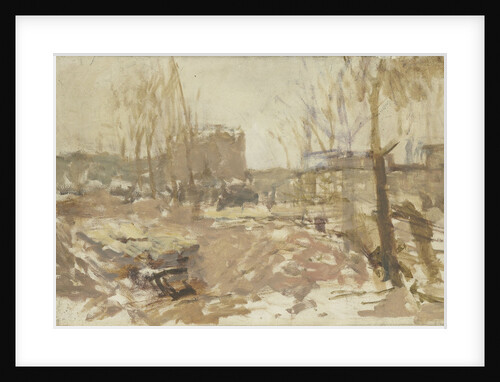 Building plot on the De Clercqstraat by George Hendrik Breitner