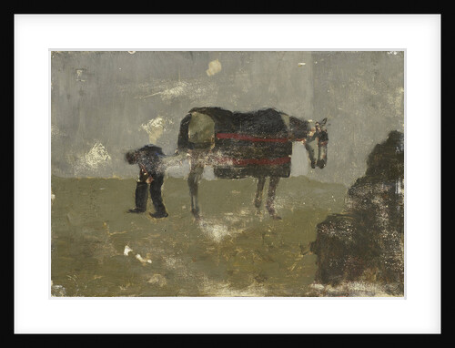 Farrier with horse by George Hendrik Breitner