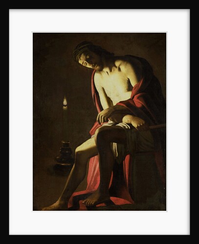 Christ seated on the cold stone by Anonymous