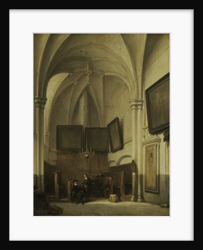 The vestry of the Sint Stevens Church Nijmegen, The Netherlands by Johannes Bosboom