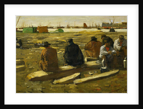Lunchtime at the Building Site on the Van Diemenstraat in Amsterdam by George Hendrik Breitner