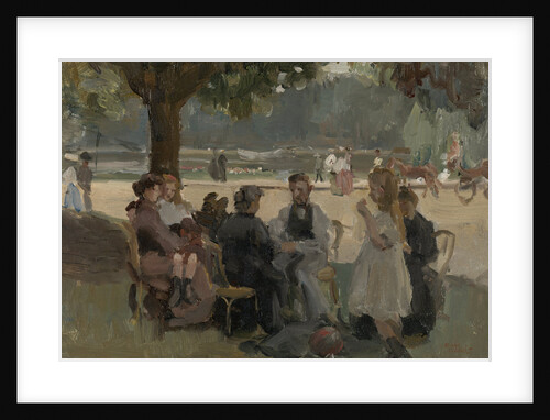 In the Bois de Boulogne near Paris France by Isaac Israels