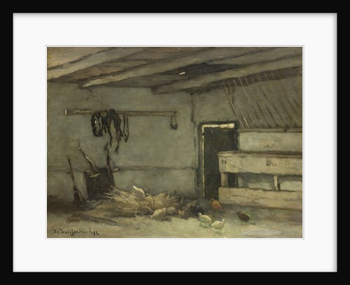 Stable Interior by Johan Hendrik Weissenbruch