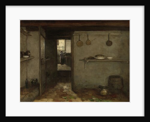 Cellar of the Artist’s Home in The Hague by Johan Hendrik Weissenbruch