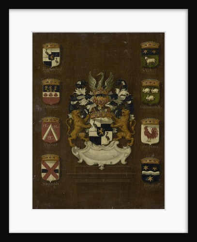 Coat of Arms of Jan van Reyersbergh with its eight quarterings by Anonymous