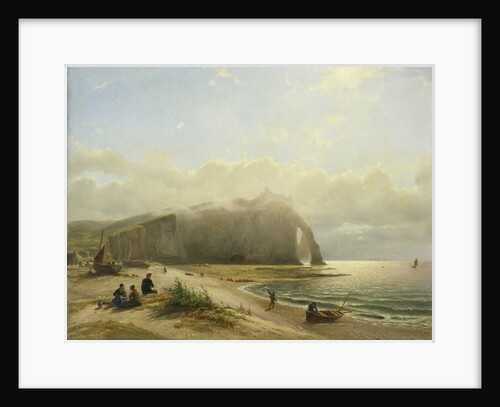 Seascape on the coast by Willem Anthonie van Deventer