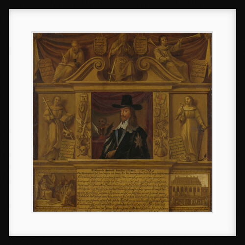 Portrait of Charles I, King of England, in a Frame with Allegorical Figures and Historical Representations by Anonymous