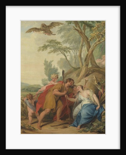 Jupiter, Disguised as a Shepherd, Seducing Mnemosyne, the Goddess of Memory by Jacob de Wit