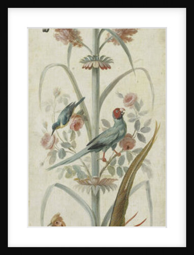Decorative Depiction with Plants and Animals by Anonymous