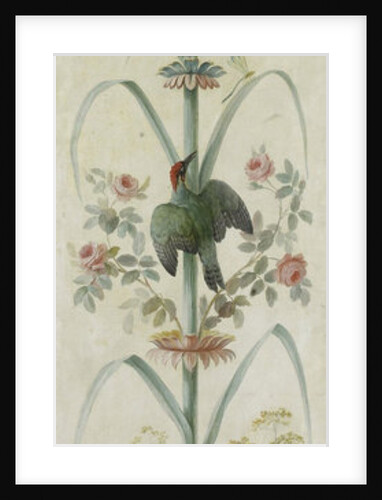 Decorative Depiction with Plants and Animals by Anonymous