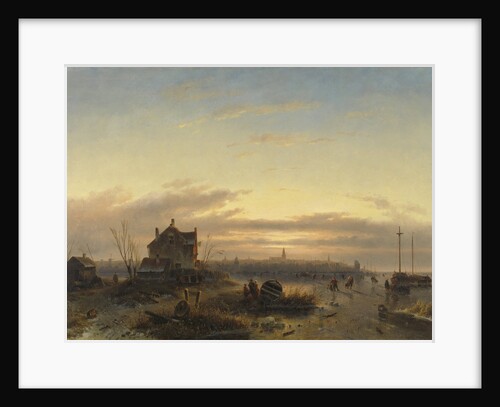 Winter on the IJ near Amsterdam by Charles Leickert