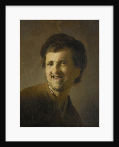 Bust of a laughing young man by Circle of Rembrandt Harmensz. van Rijn