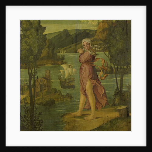Woman Standing at Water's Edge, formerly entitled Ariadne on Naxos by Girolamo dai Libri
