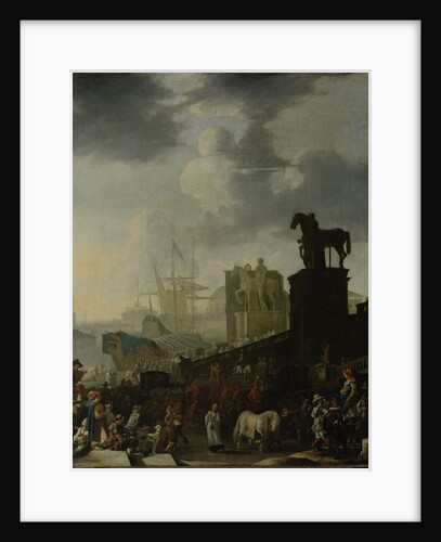 Entrance to the Capitol with the White Horse of the newly elected Pope by Johannes Lingelbach