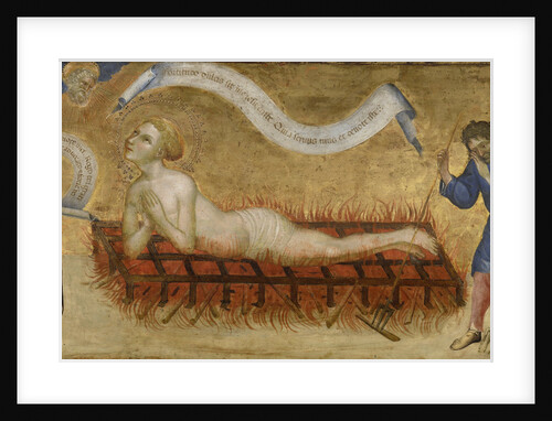 Martyrdom of Saint Lawrence, with Two Benedictine Nuns by Jacobello del Fiore