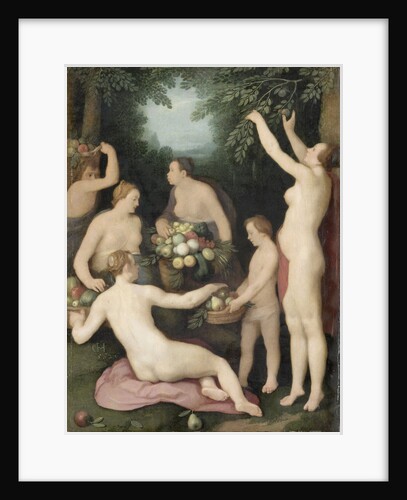 Pomona Receives the Harvest of Fruit by Cornelis Cornelisz. van Haarlem