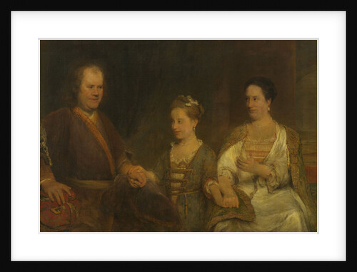 Family Portrait of Hermanus Boerhaave, and his Wife Maria Drolenvaux and little Daughter Johanna Maria by Aert de Gelder