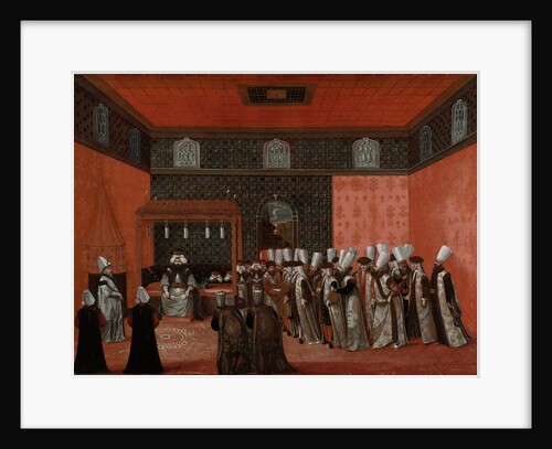 An Ambassador's Audience with Sultan Ahmed III (Ambassador Cornelis Calkoen) by Anonymous