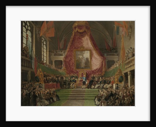 Solemn Inauguration of Ghent University by the Prince of Orange in the Throne Room of the City Hall on October 9, 1817, Belgium by Mattheus Ignatius van Bree