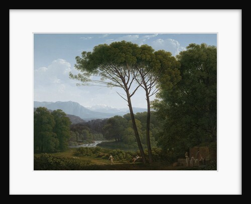 Italianate Landscape with Pines by Hendrik Voogd