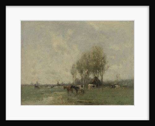 Meadow with cows by Willem Maris