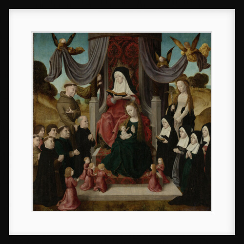 Virgin and Child with Saint Anne and Saints Francis and Lidwina, with Donors (Anna Selbdritt) by Master of the Saint John Panels