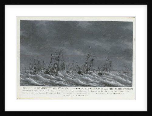 Batavian Fleet before Veere, 9 November 1800, The Netherlands by Engel Hoogerheyden
