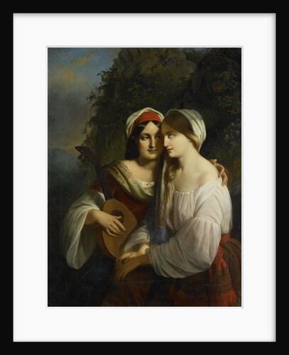 Two women in Italian dress by Moritz Calisch