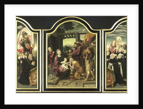 Triptych with Adoration of the Magi by Anonymous