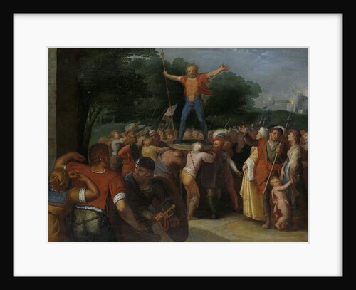 Brinio Is Appointed Chief of the Caninifates, Brinio Raised on the Shield by Otto van Veen