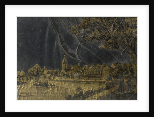 View of the Town of Vreeland on the Vecht River by Jonas Zeuner