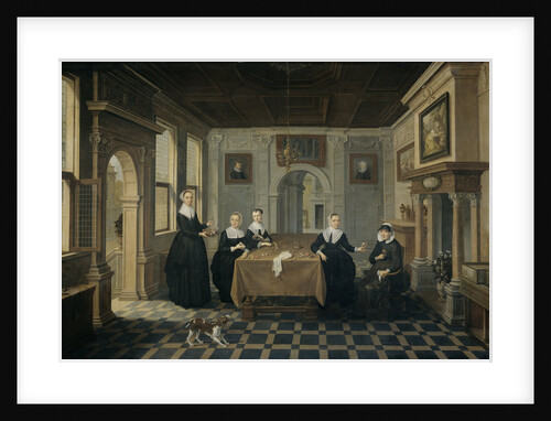 Interior with Five Women by Dirck van Delen