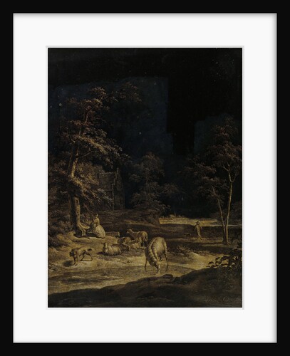 Shepherdess with Sheep by Leendert Overbeek