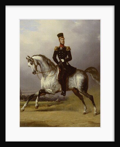 Equestrian Portrait of William II, King of the Netherlands by Nicolaas Pieneman