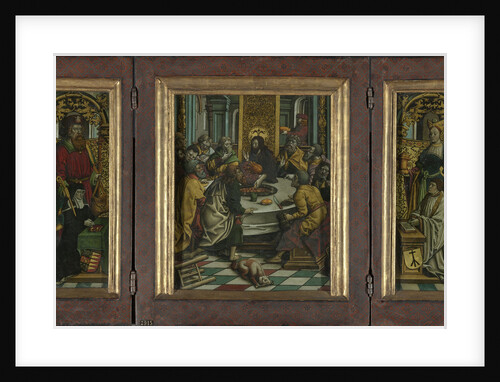 Triptych with the Last Supper and Donors by Anonymous