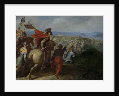 The Romans under Cerealis Defeat Claudius Civilis and the Batavians following betrayal from within by Otto van Veen