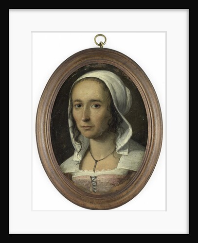 Portrait of a woman, Self Portrait of Anna Maria van Schurman, 1607-78 by Anonymous