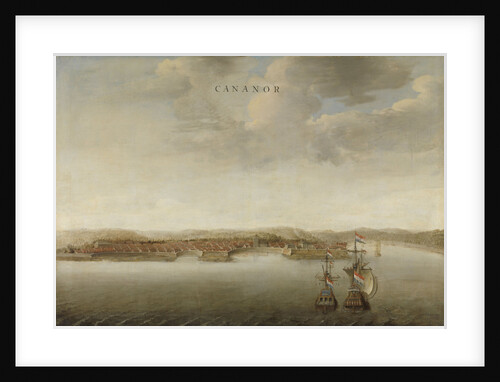 View of Cannanore on the Malabar Coast in India by Johannes Vinckboons