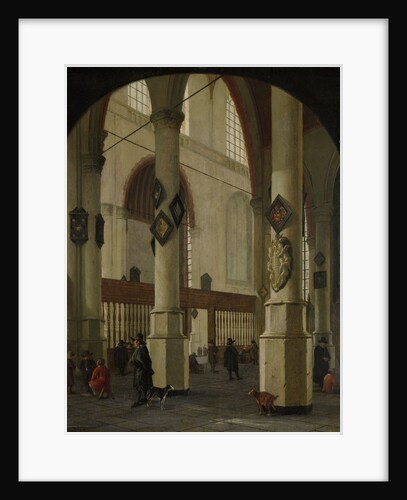 View of the Oude Kerk in Delft, The Netherlands by Hendrick Cornelisz. van Vliet