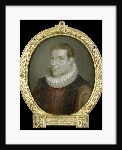 Portrait of Johan van der Does the Younger, Librarian in Leiden The Netherlands by Arnoud van Halen