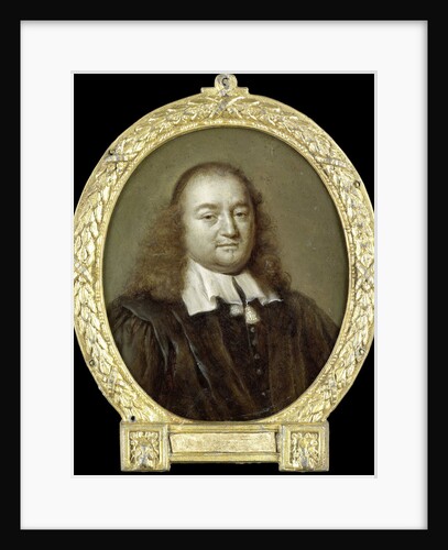 Portrait of Joannes Fredericus Gronovius, Philologist and Jurist, Professor in Leiden The Netherlands by Jan Maurits Quinkhard